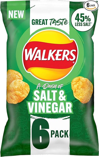 Walkers Salt & Vinegar 6 Pack